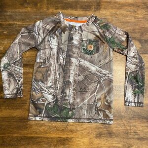 Carhartt Kids Woodland Camo Long Sleeve Tee